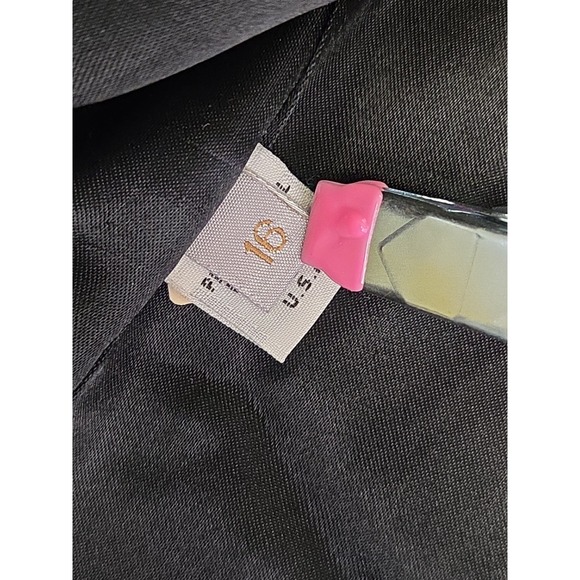 Fleurette Wool Cashmere Long Coat Sz 16 Preppy Minimalist Luxury Staple Classic - Picture 11 of 14